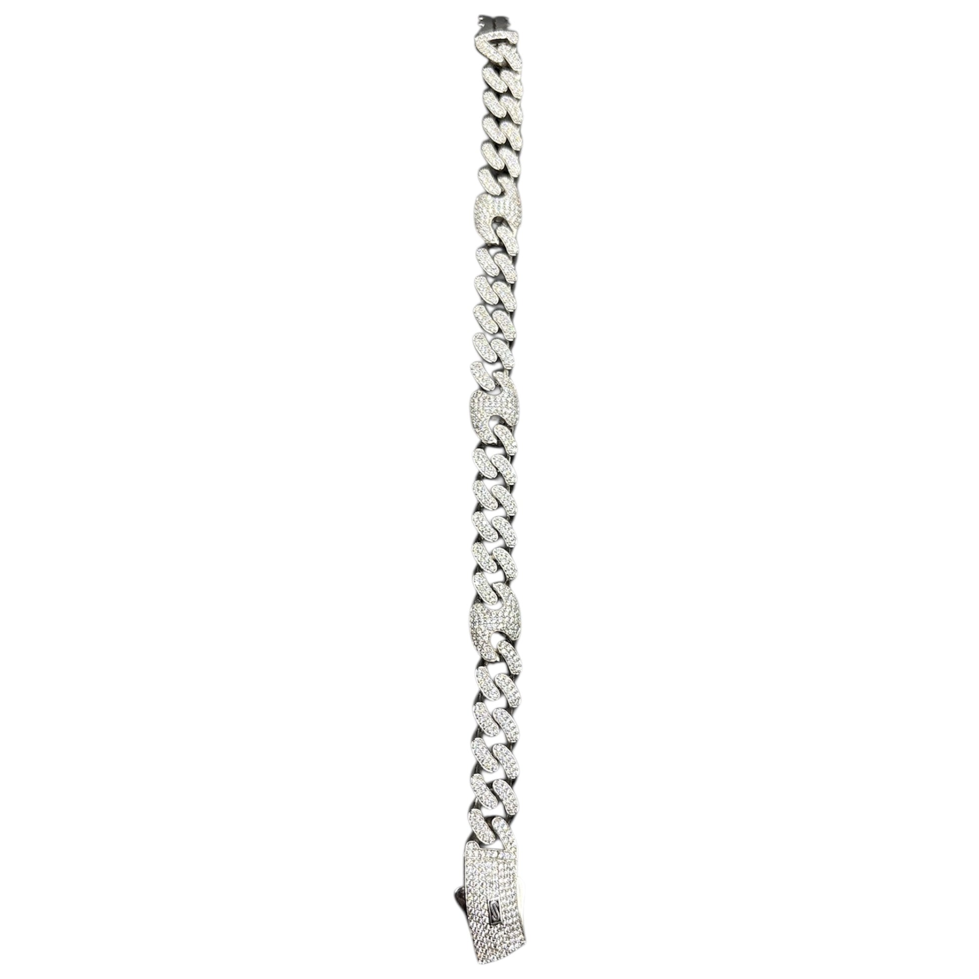 Pulso Mocaco Chain Plata .925, vista frontal