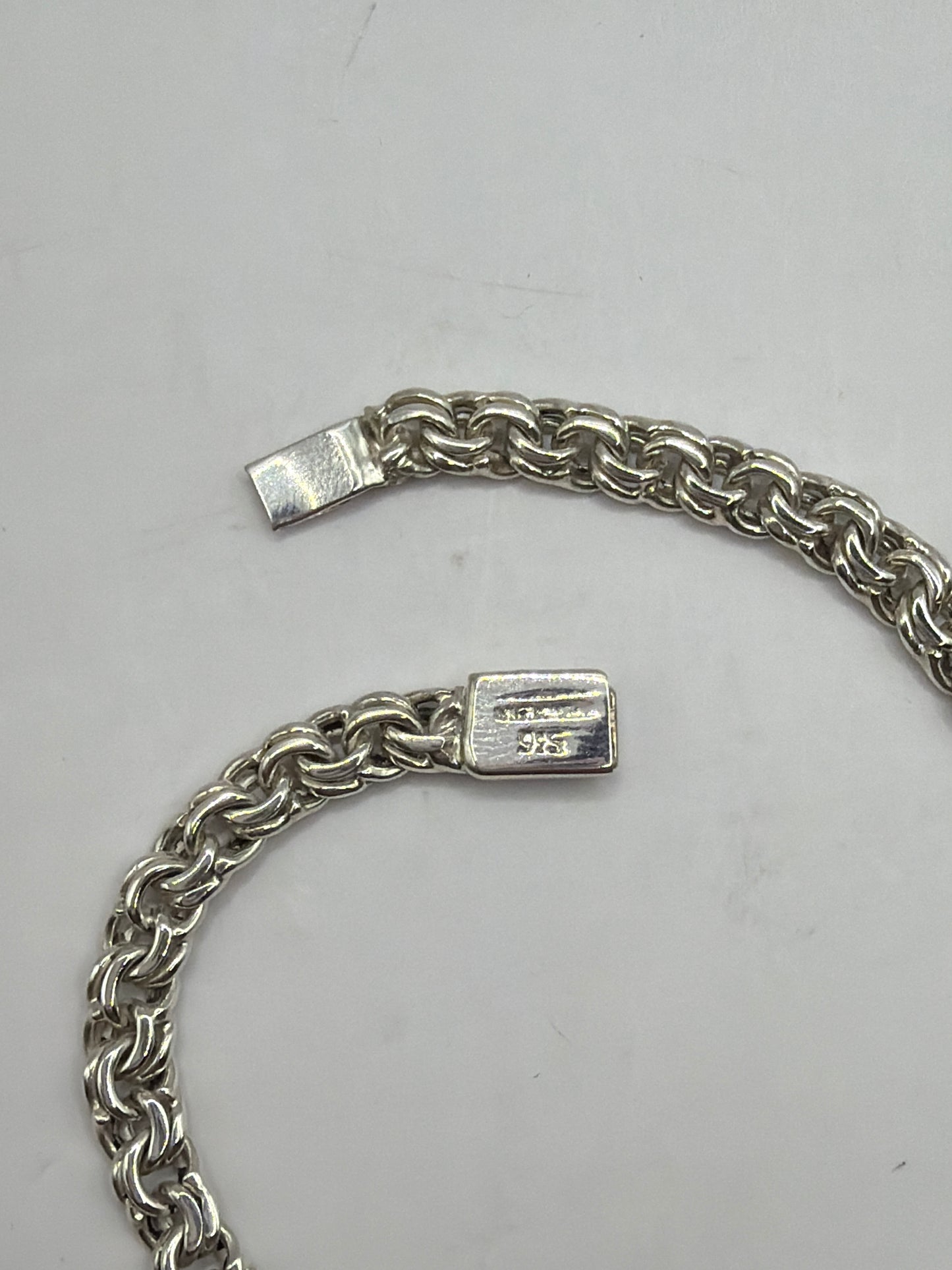 Cierre de presión de la pulsera con hallmark .925 TAXCO grabado