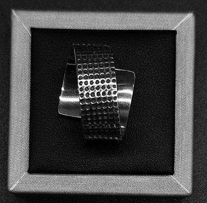 Anillo Plata Ley 925, vista frontal