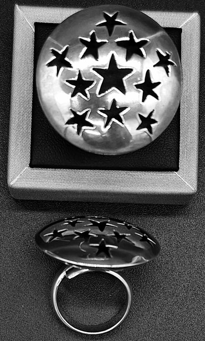 Anillo Plata Ley 925 , Vintage, vista frontal