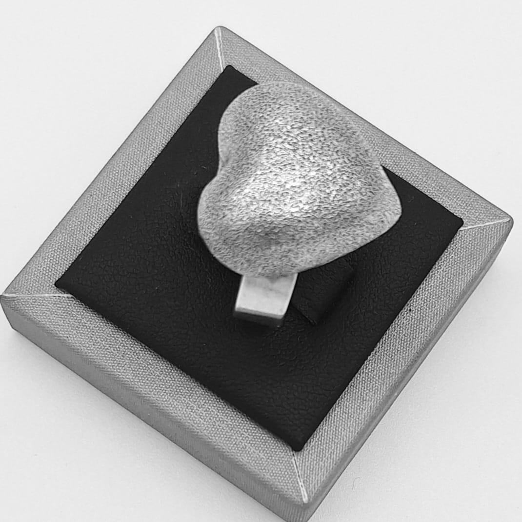 Anillo Plata Ley 925, vista frontal