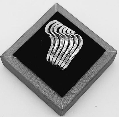 Anillo Plata Ley 925, vista frontal