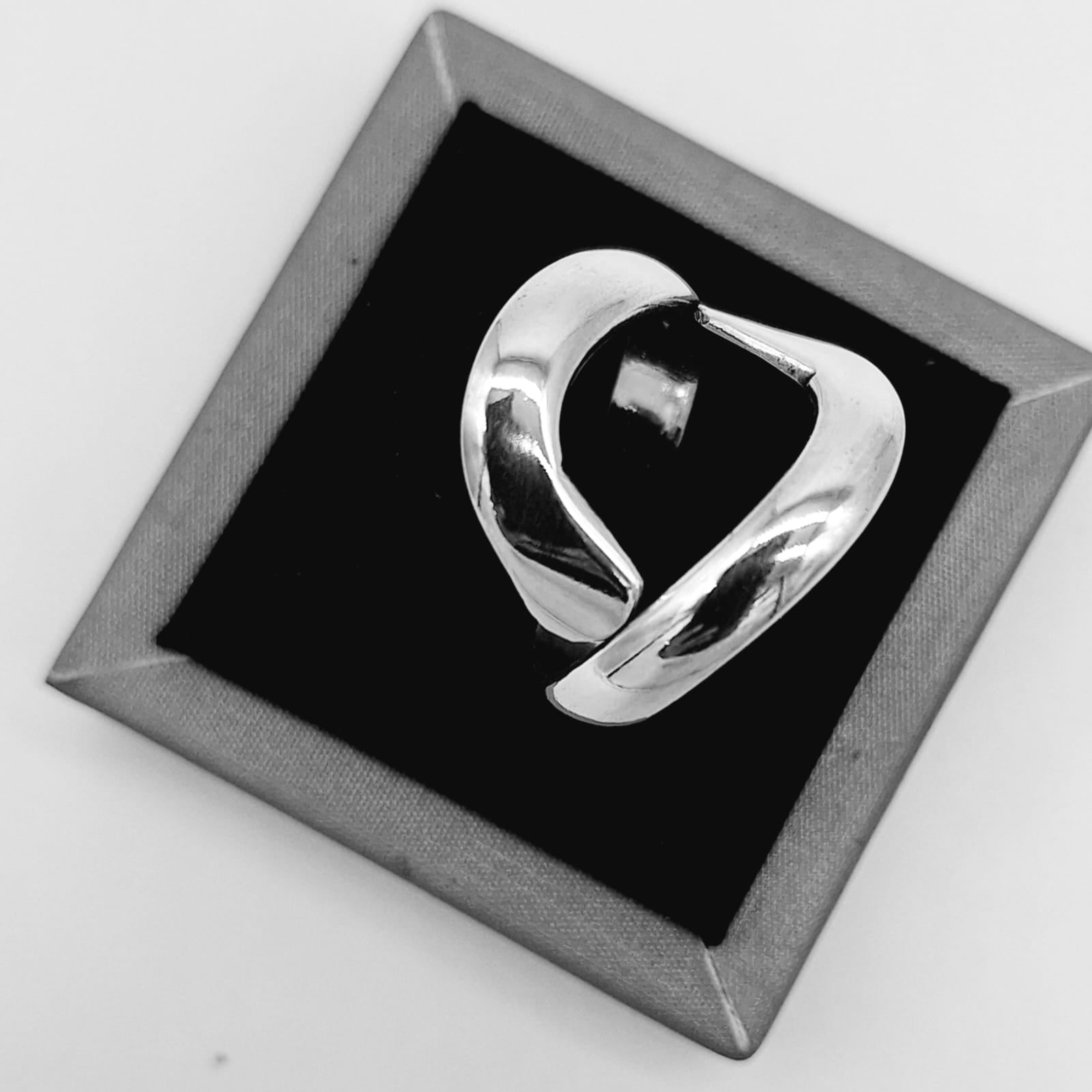 Anillo Plata Ley 925, vista frontal