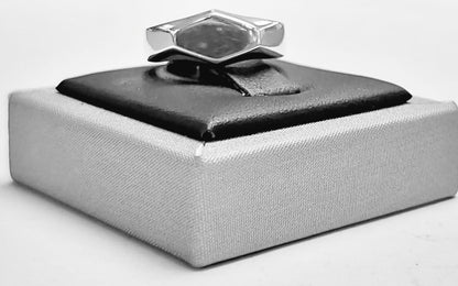 Anillo Plata Ley 925, vista frontal