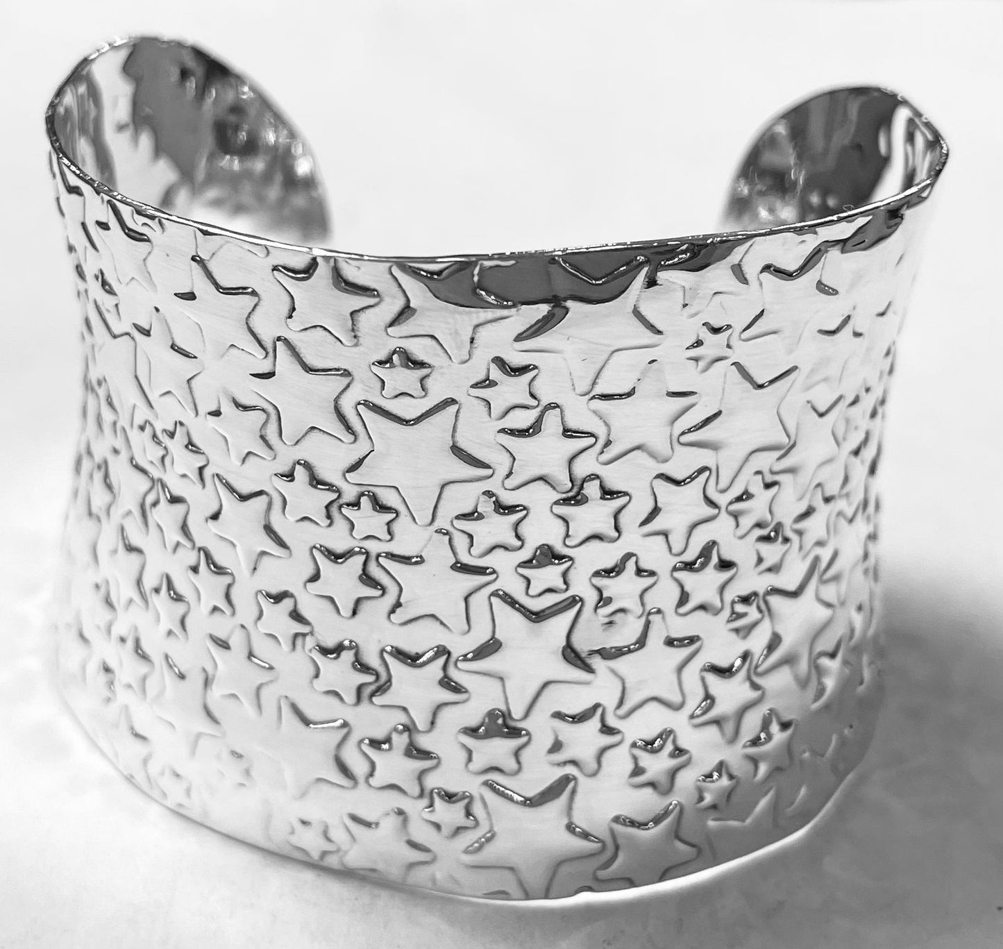 Brazalete en Plata Ley 925, vista frontal