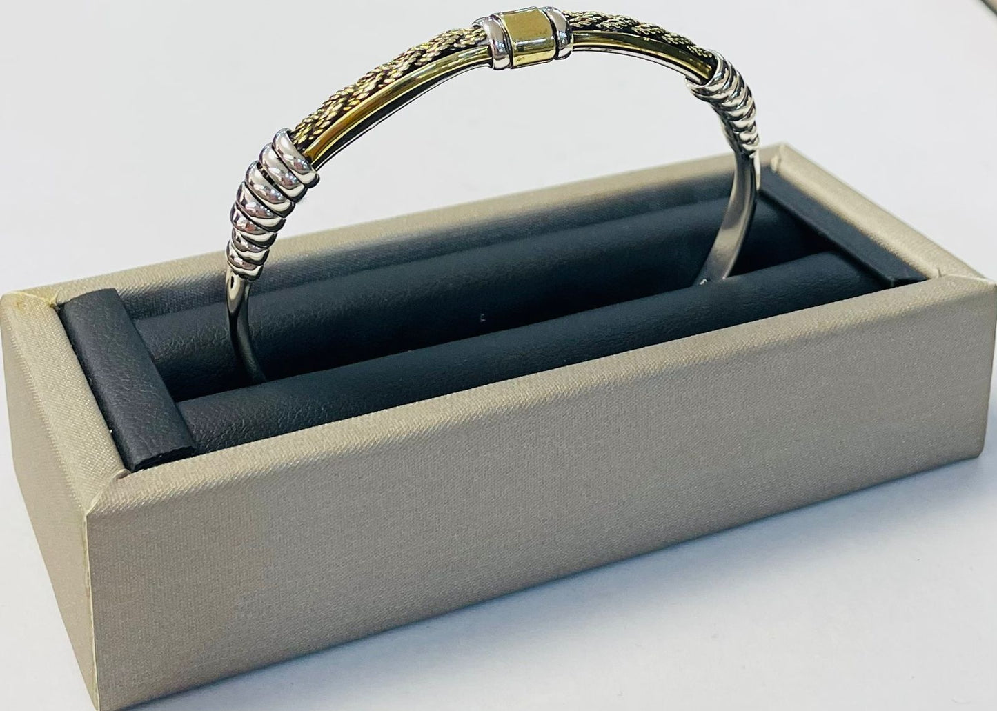 Brazalete en Plata Ley 925, vista frontal