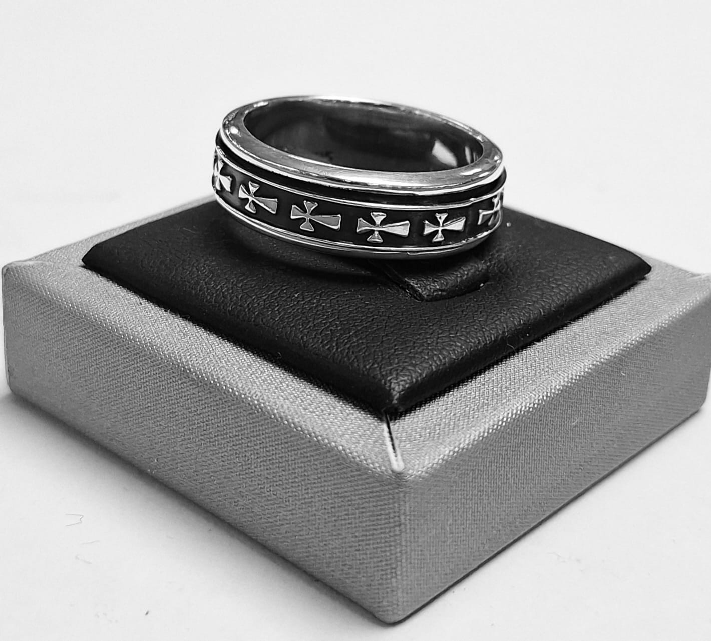 Anillo Anti Ansiedad en Plata Ley 925, vista frontal