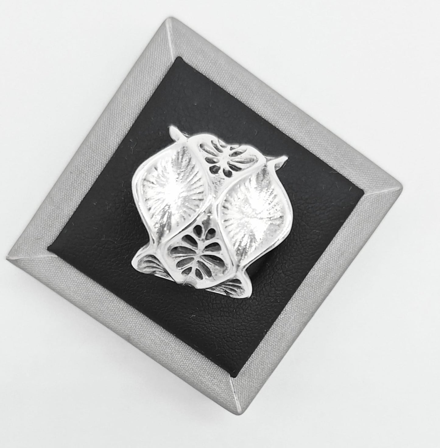 Anillo Plata Ley 925., vista frontal