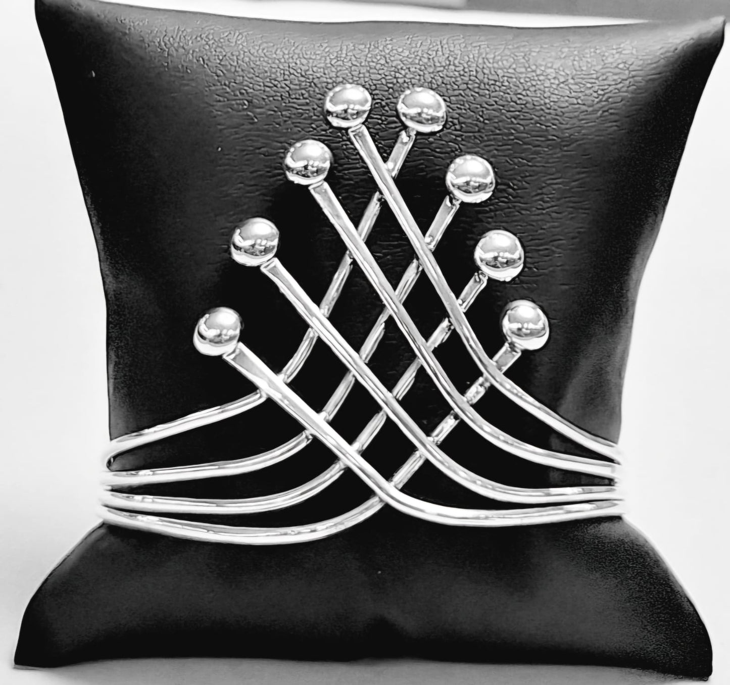 Brazalete en Plata Ley 925, vista frontal