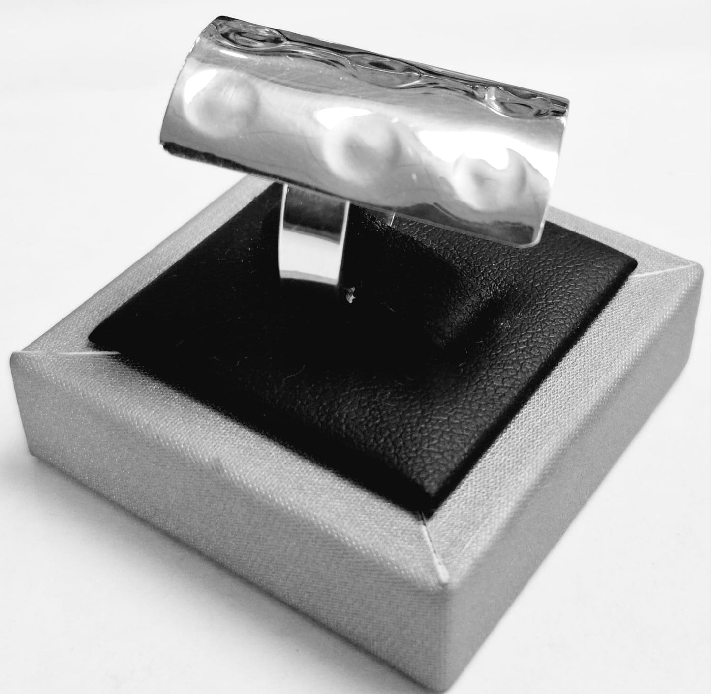 Anillo Plata Ley 925, vista frontal
