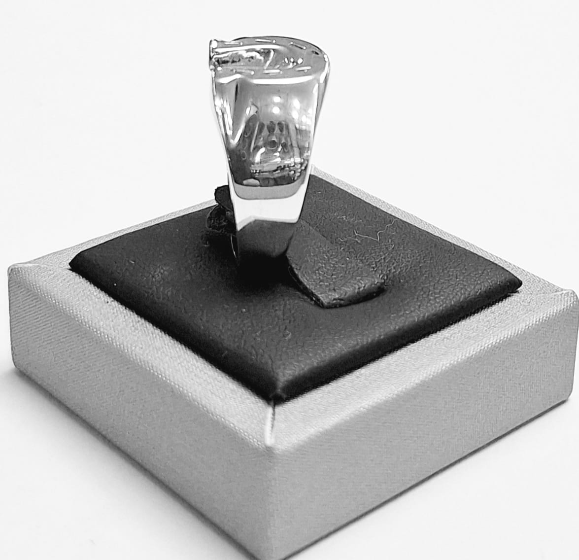Anillo de Herradura en Plata Ley 925, vista frontal