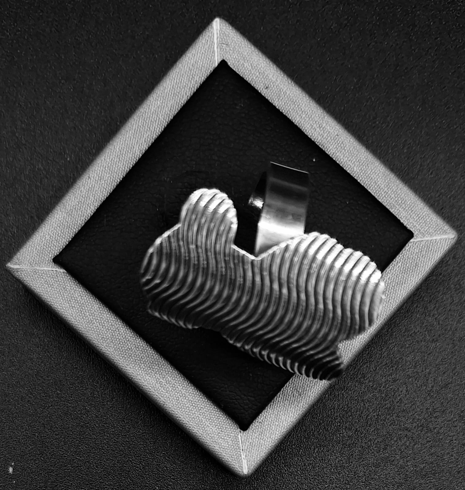 Anillo Plata Ley 925, Oso, sello de autenticidad Plata Ley .925
