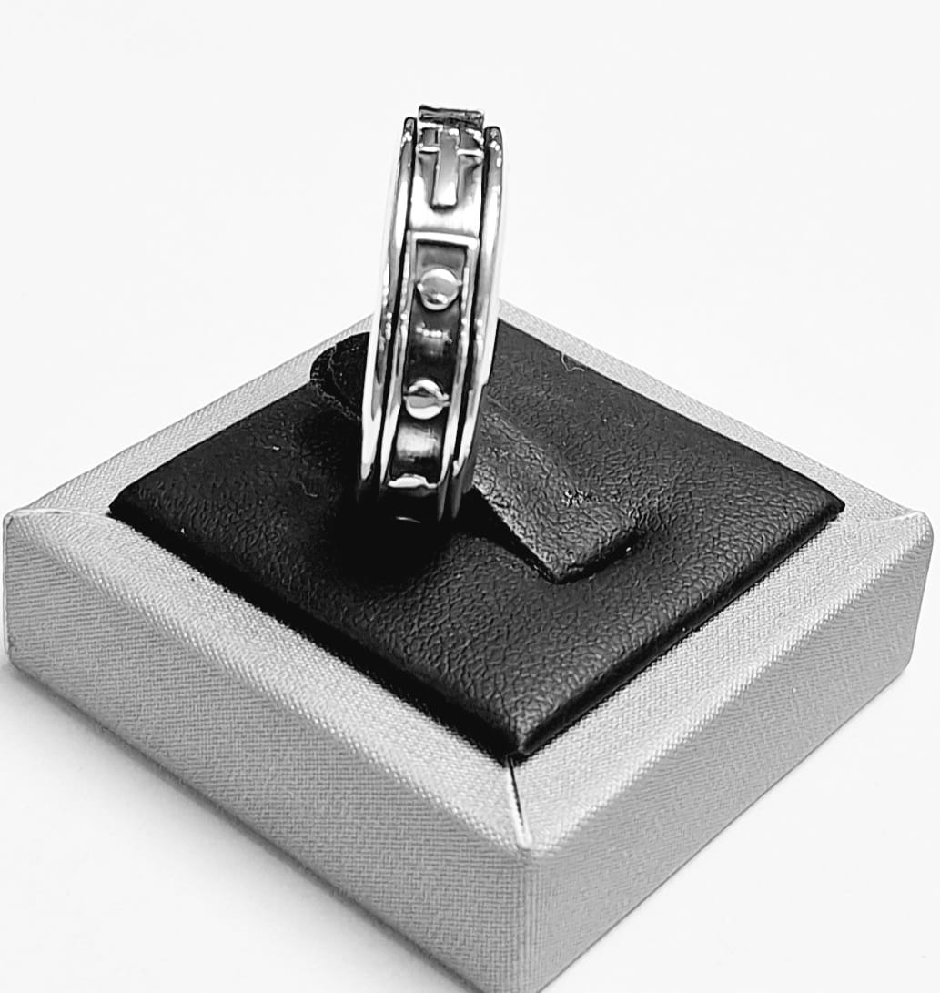 Anillo Anti Ansiedad en Plata Ley 925, vista frontal