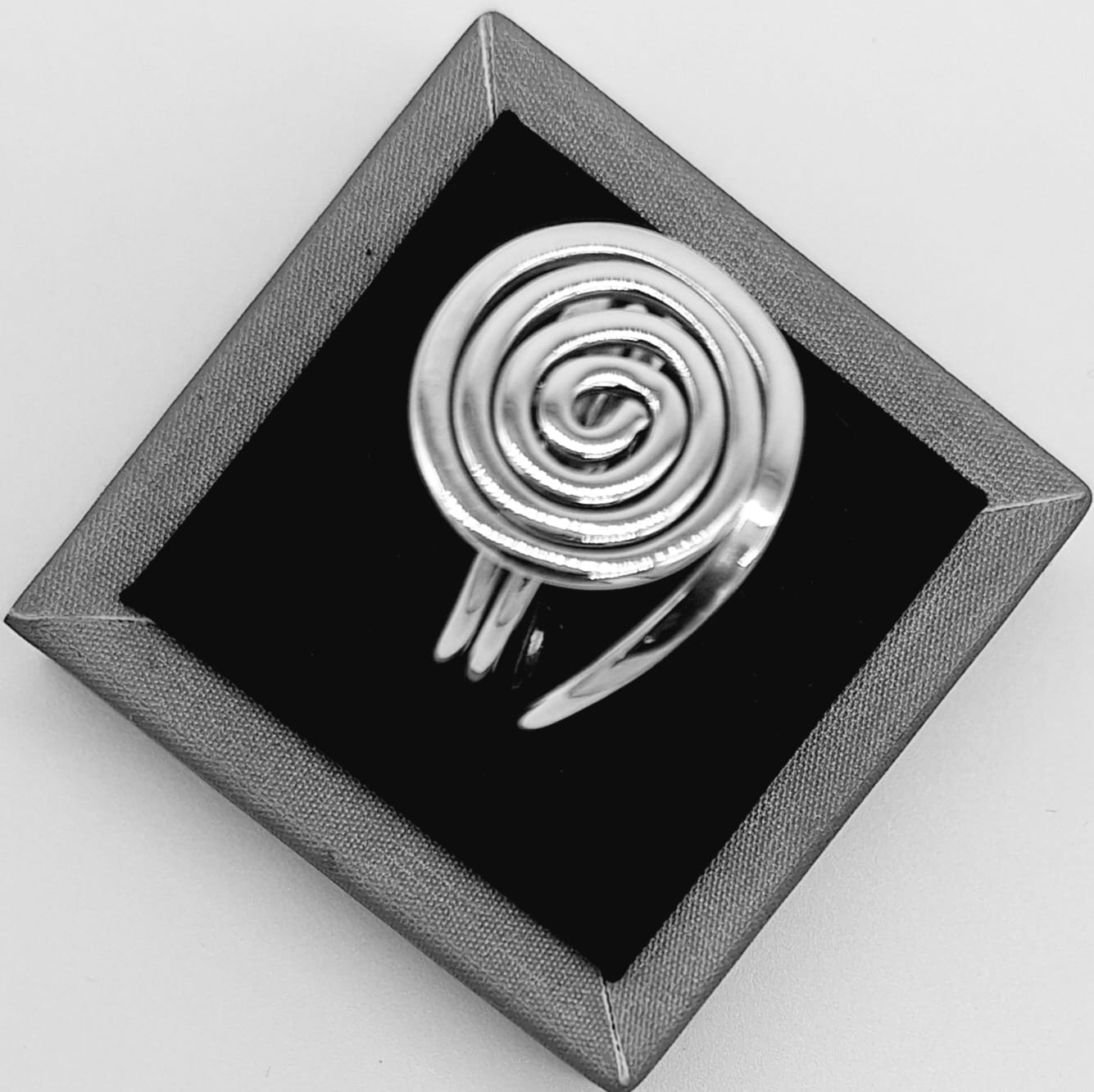 Anillo Plata Ley 925, vista frontal