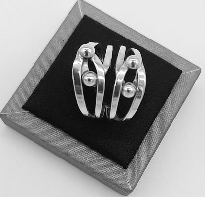 Anillo Plata Ley 925, vista frontal