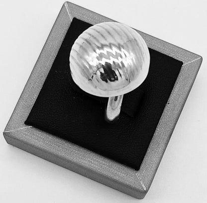 Anillo Plata Ley 925, vista frontal