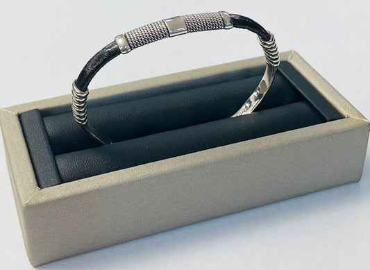 Brazalete en Plata Ley 925, vista frontal