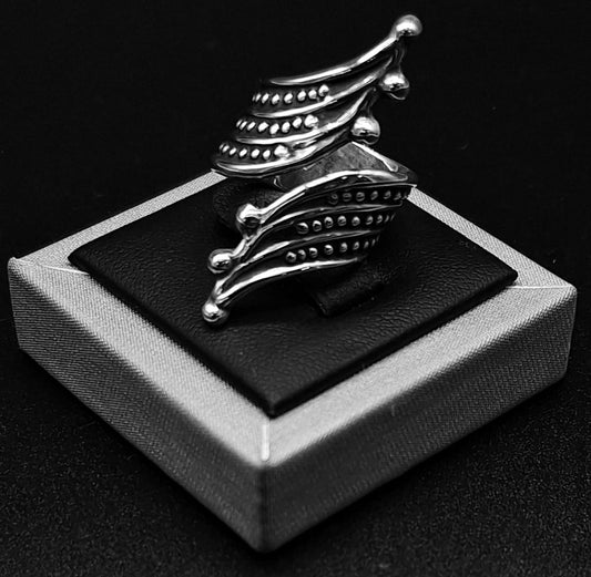 Sello de ley en el interior del anillo plata ley 925 , vintage