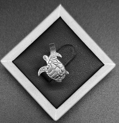 Anillo Plata 925 , Tortuga, sello de autenticidad Plata Ley .925