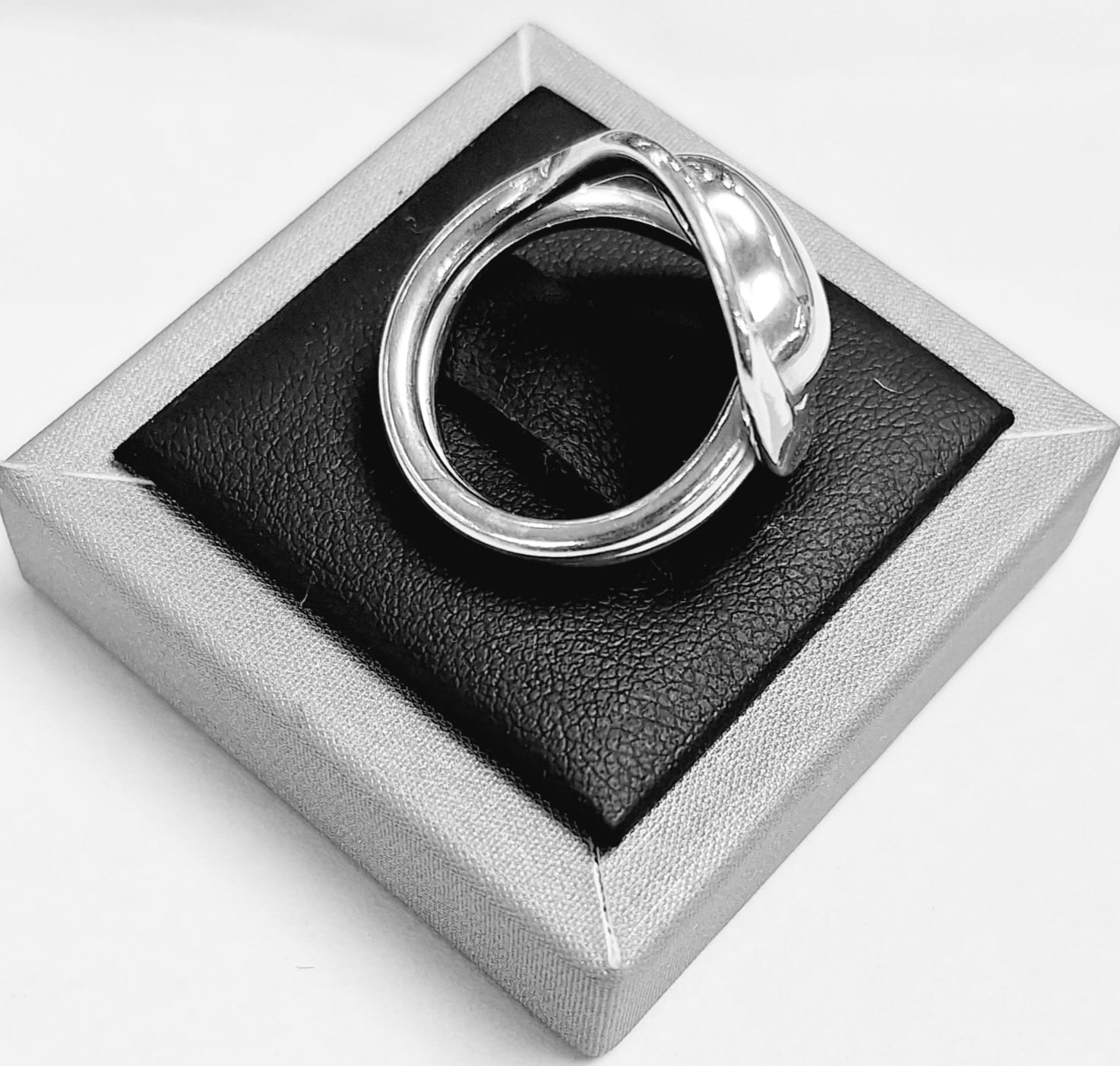 Anillo Plata Ley 925, vista frontal