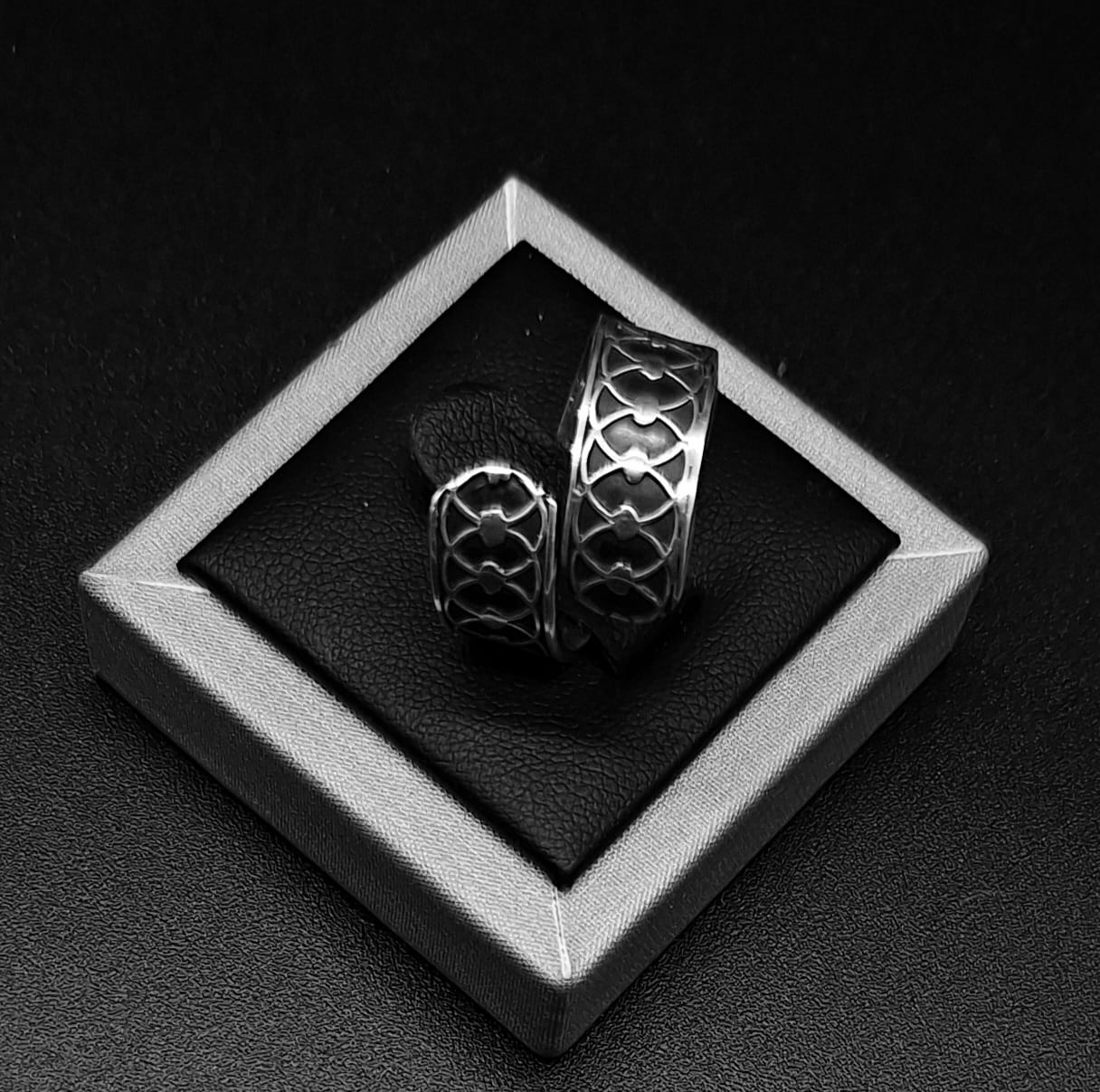 Anillo Plata Ley 925, vista frontal