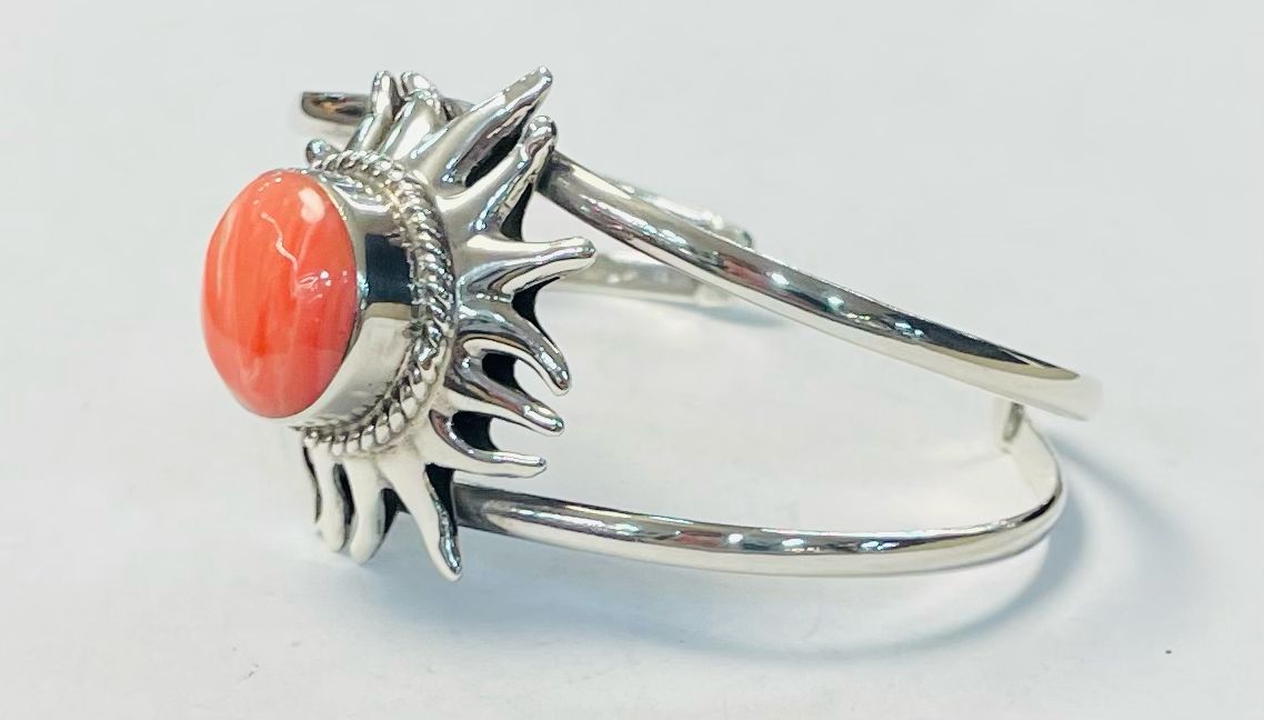 Brazalete en Plata Ley 925, vista frontal