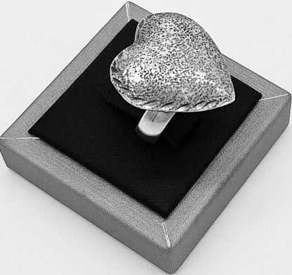 Anillo Diamantada Plata Ley 925, vista frontal