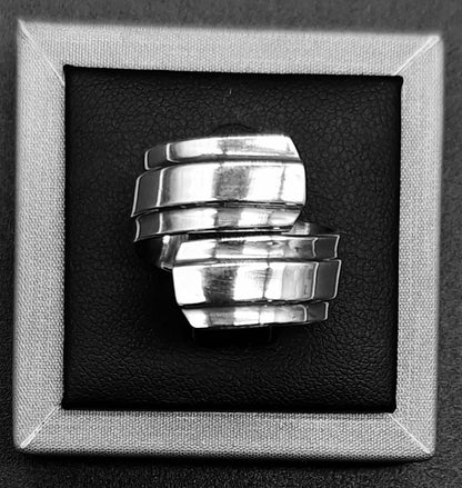 Anillo Plata Ley 925, vista frontal