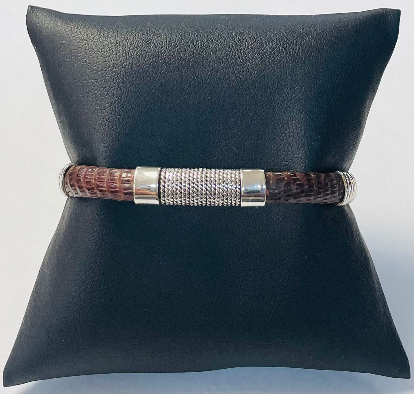 Brazalete en Plata Ley 925, vista frontal