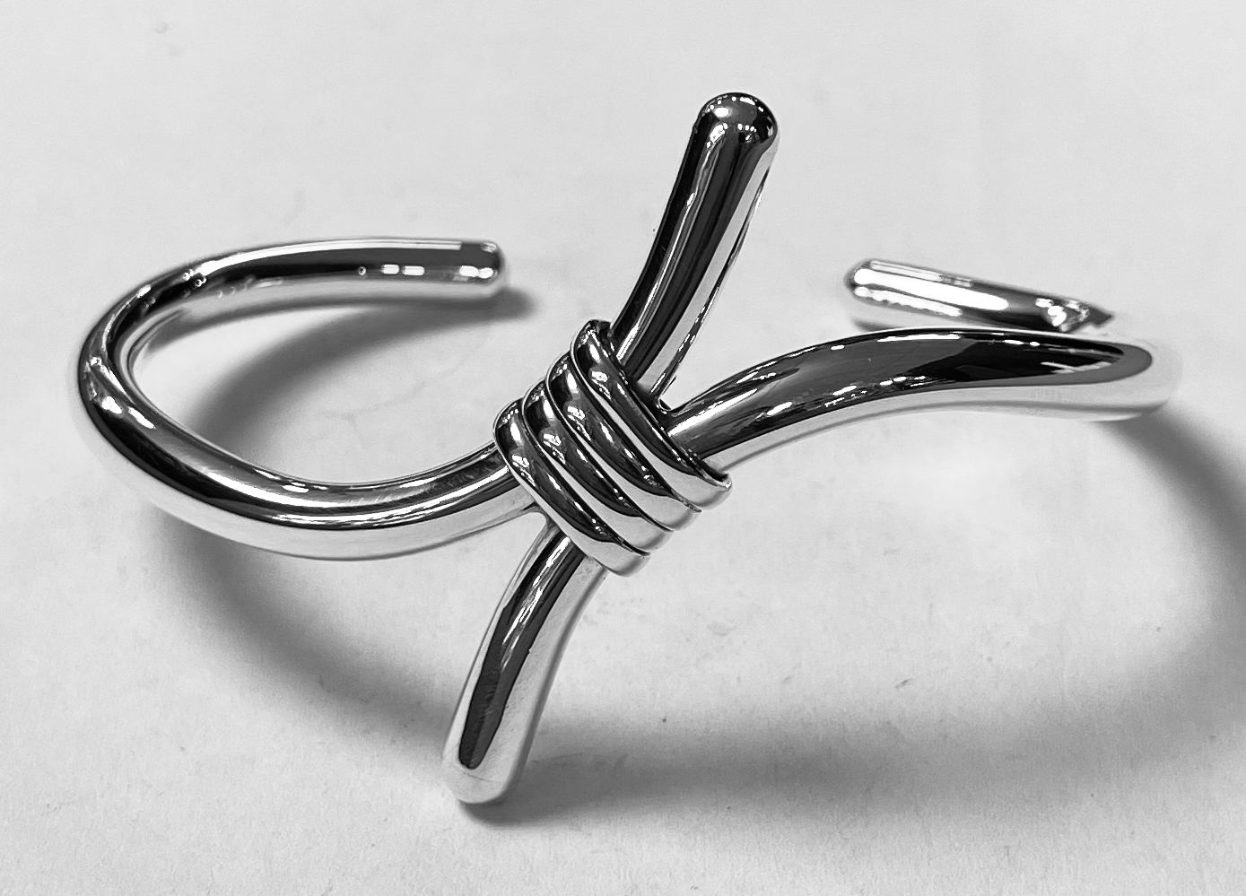 Brazalete en Plata Ley 925, vista frontal