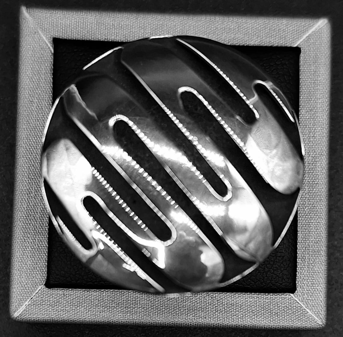 Anillo Plata Ley 925, vista frontal