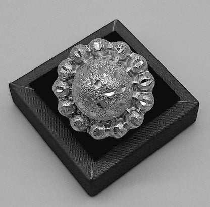 Anillo Plata Ley 925, vista frontal
