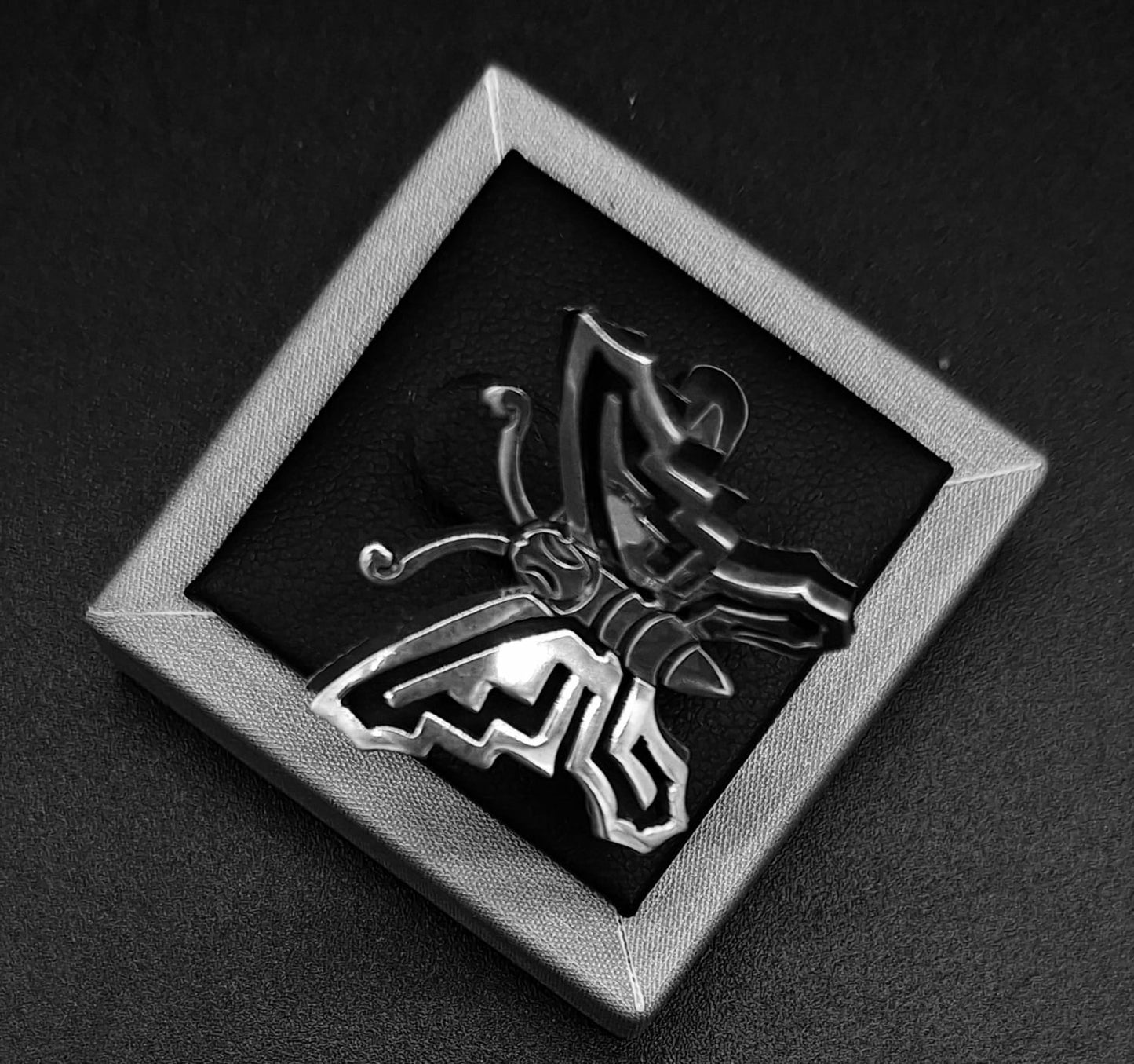 Anillo Plata Ley 925 , Mariposa, sello de autenticidad Plata Ley .925