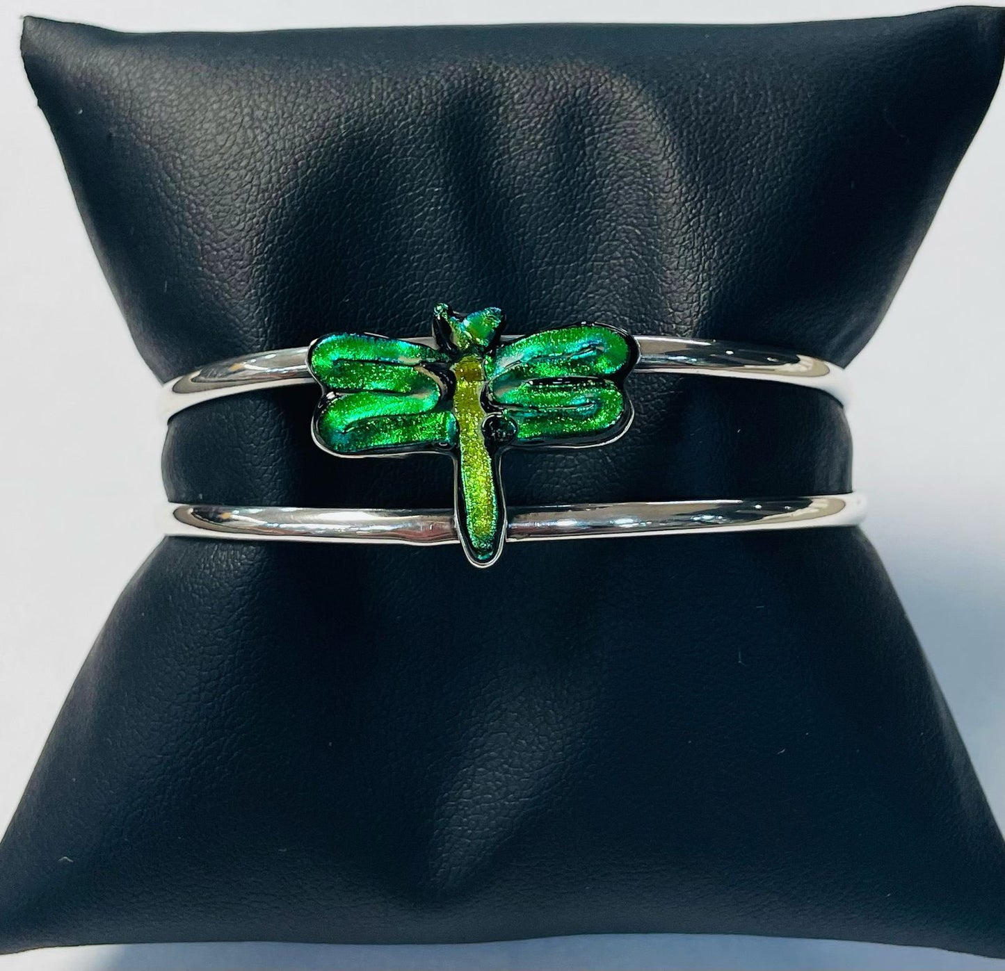 Brazalete con Dicroico en Plata Ley 925, sello de autenticidad Plata Ley .925