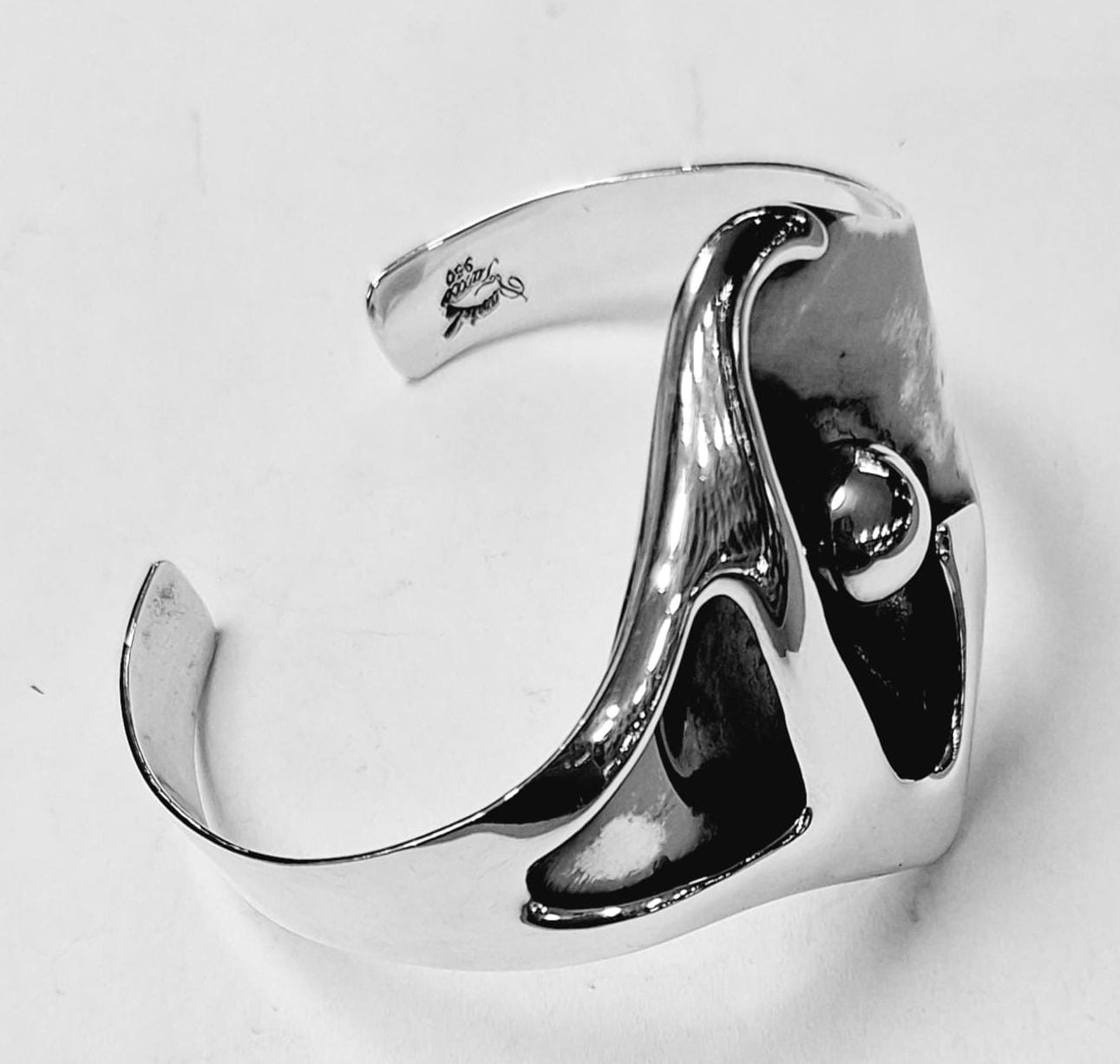 Brazalete en Plata Ley 950, vista frontal
