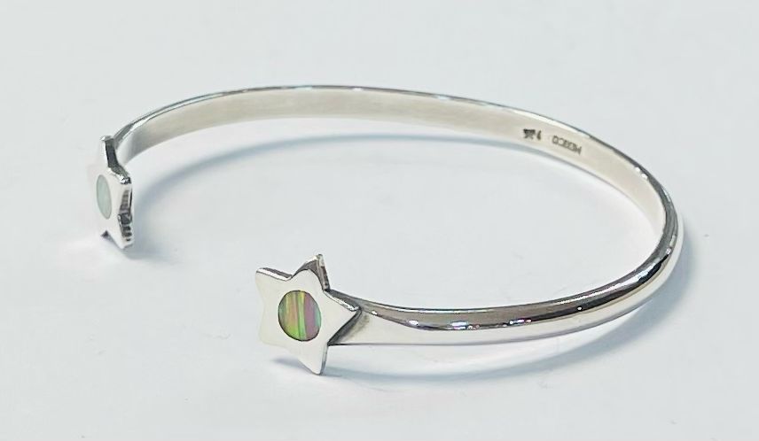 Brazalete con Opalo en Plata 925, vista frontal
