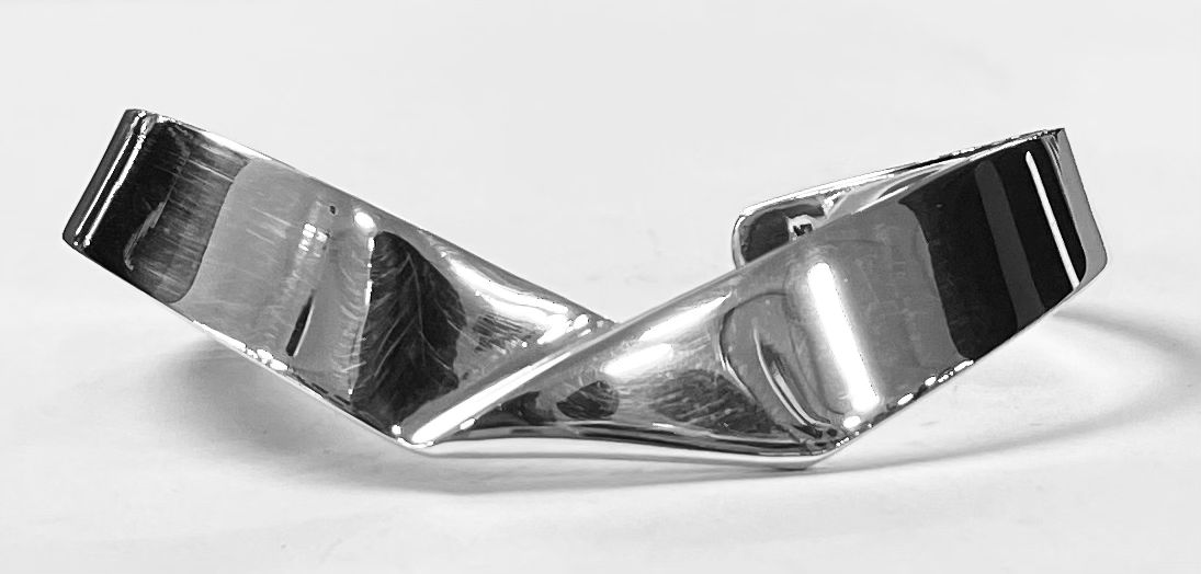 Brazalete en Plata Ley 925, vista frontal