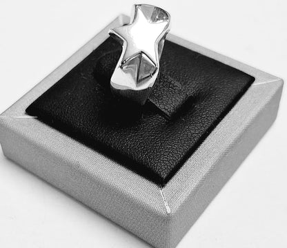 Anillo Estrella Plata Ley 925, sello de autenticidad Plata Ley .925