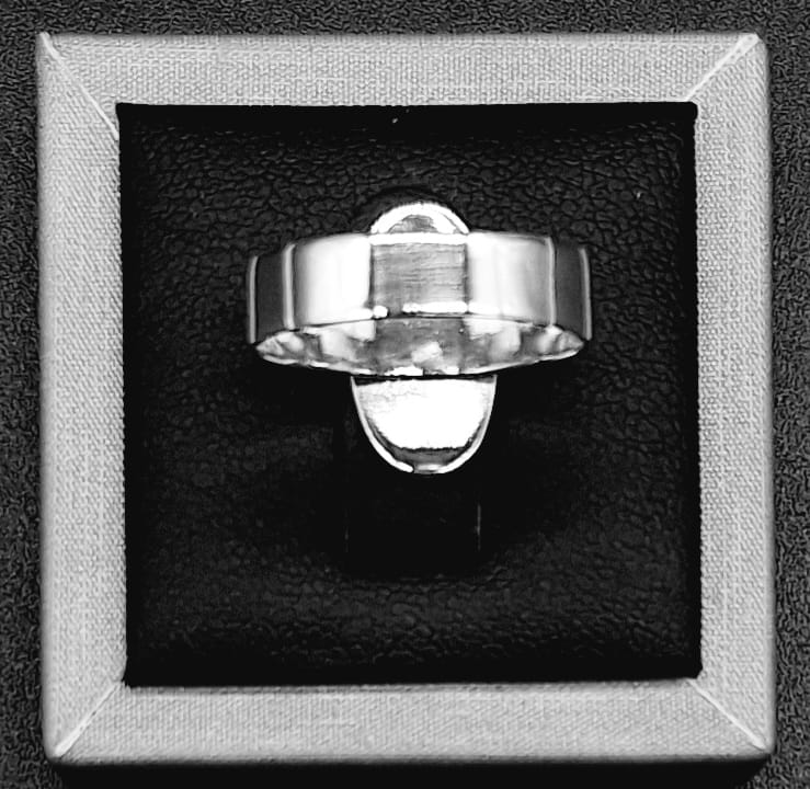 Anillo Plata Ley 925 , Kokopelli, sello de autenticidad Plata Ley .925