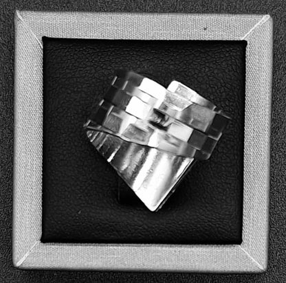 Anillo Diamanta Plata Ley 925, sello de autenticidad Plata Ley .925