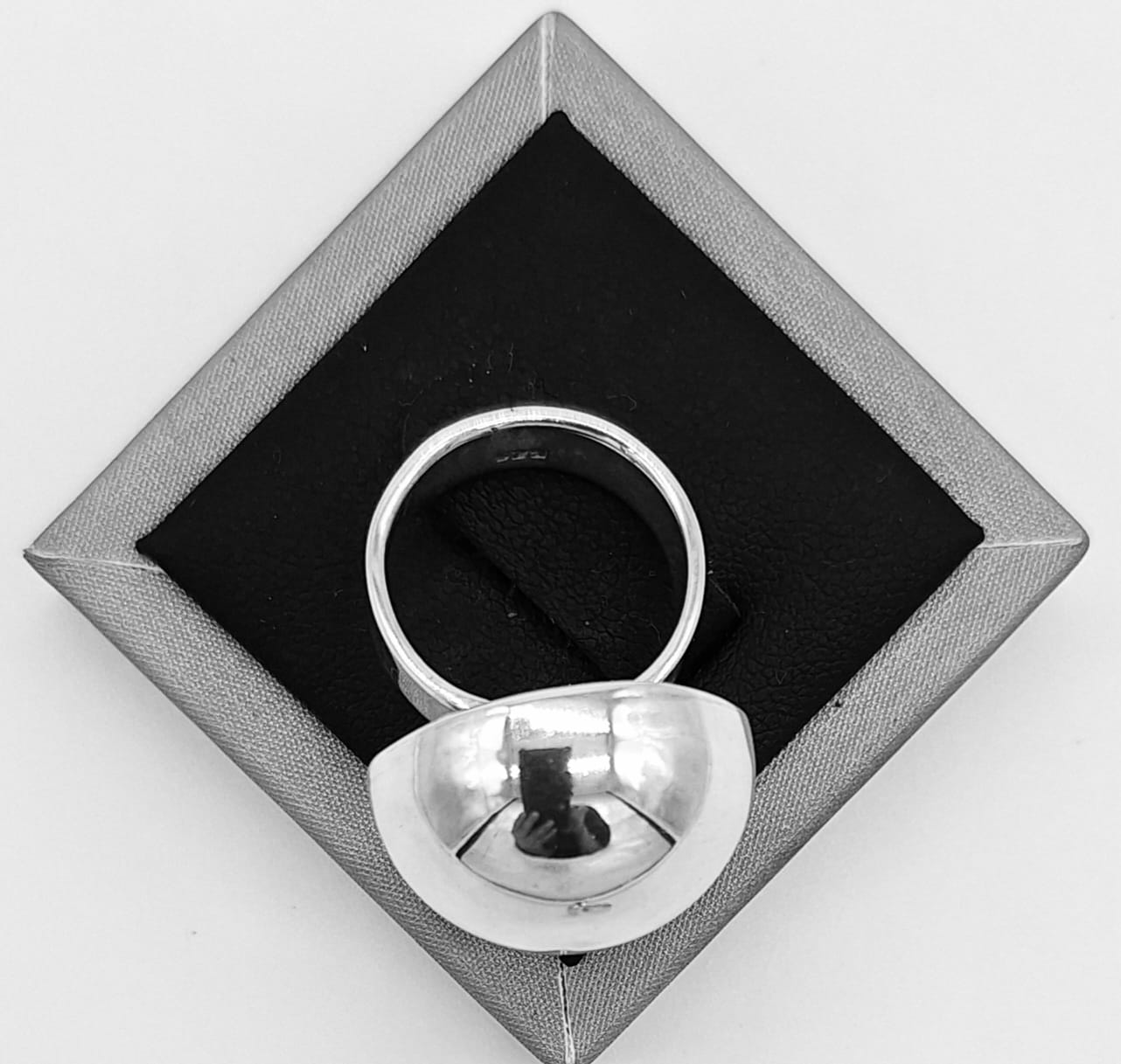 Anillo Plata Ley 925, vista frontal
