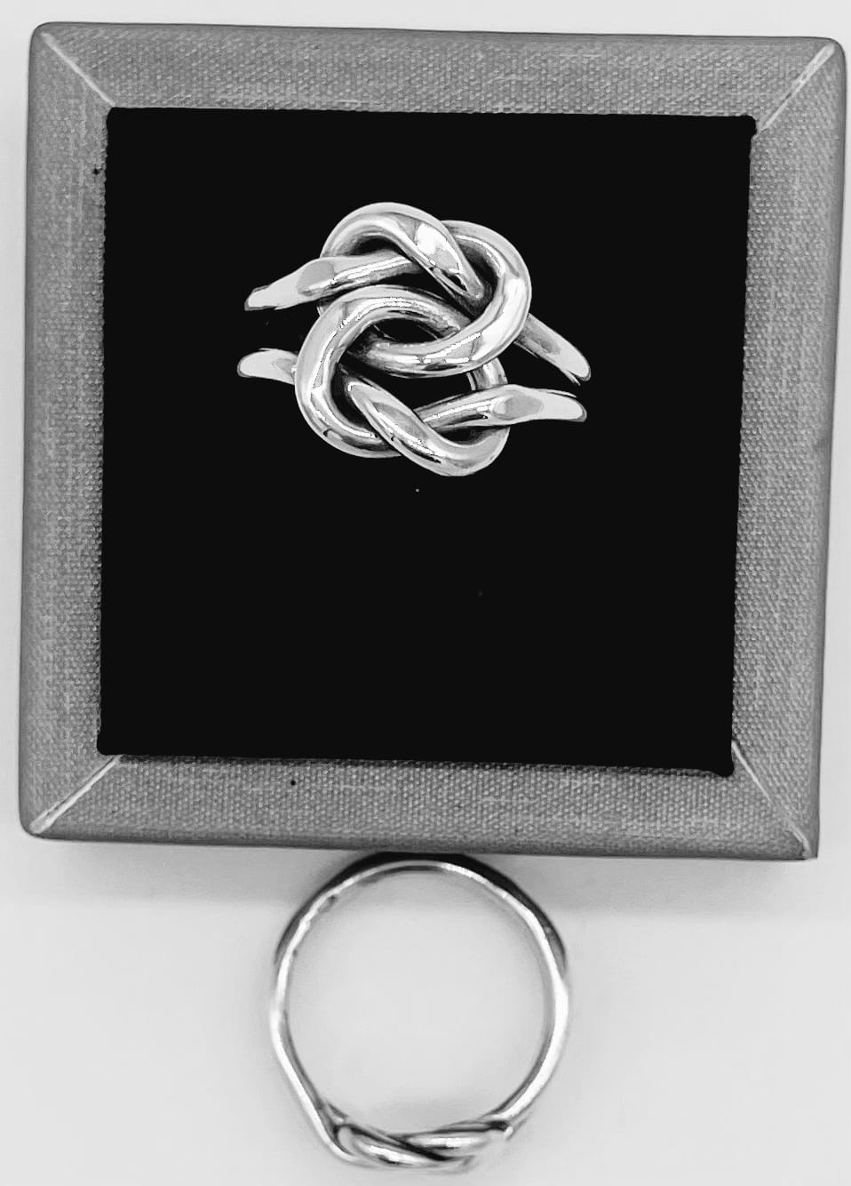 Anillo Plata Ley 925, vista frontal